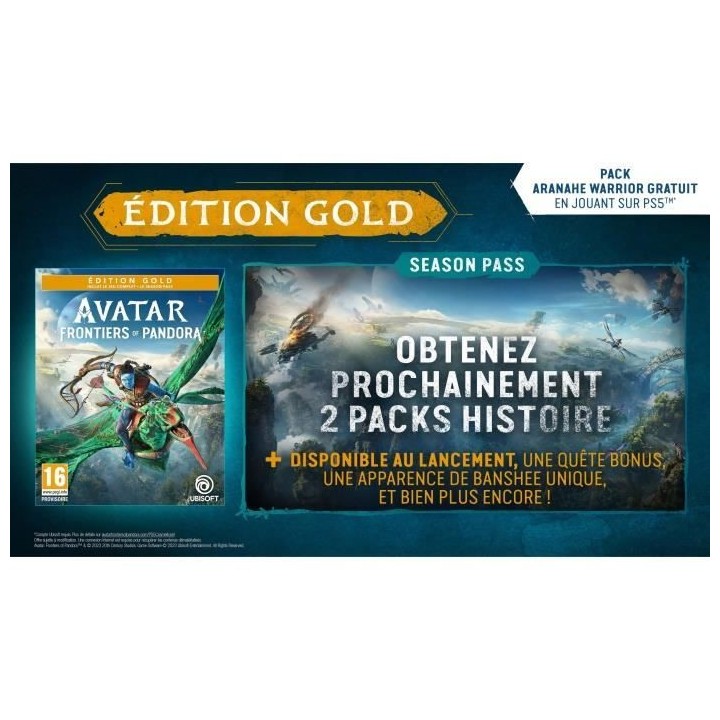 Avatar : Frontiers of Pandora - Jeu Xbox Series X - Edition Gold