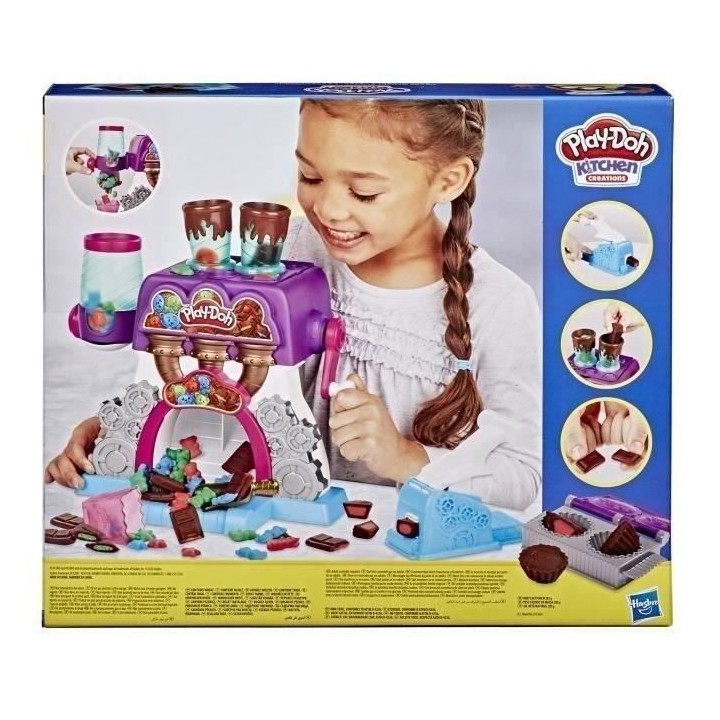 PLAY-DOH - Kitchen Creations - La chocolaterie avec 5 couleurs de pâ