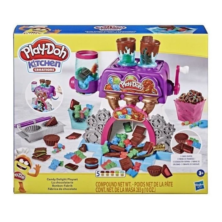 PLAY-DOH - Kitchen Creations - La chocolaterie avec 5 couleurs de pâ