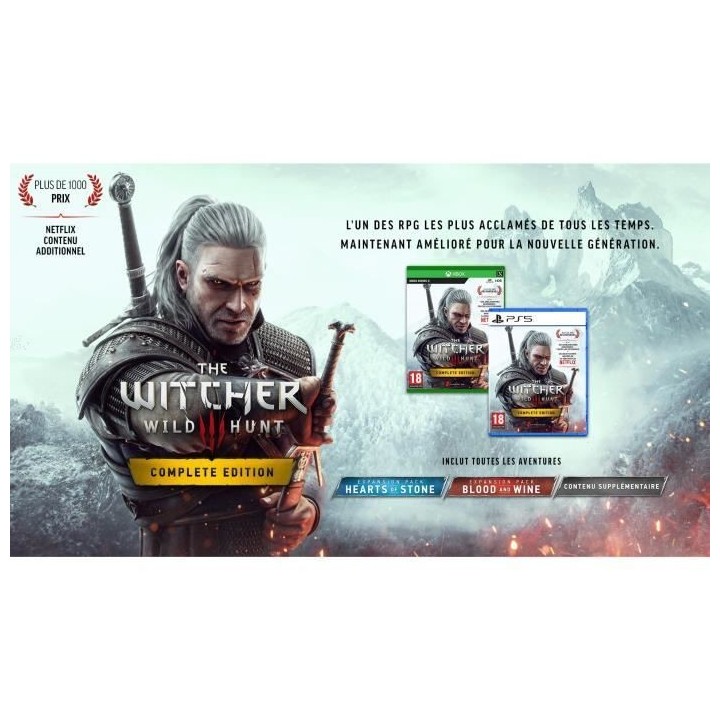 Jeu PS5 - CD PROJEKT RED - The Witcher 3: Wild Hunt Complete Edition -