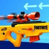 NERF - Fortnite BASR-L - Blaster a verrou et a chargeur, inclut viseur amovible, chargeur 6 fléchettes - 12 fléchettes NERF -