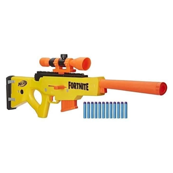 NERF - Fortnite BASR-L - Blaster a verrou et a chargeur, inclut viseur