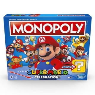 MONOPOLY Super Mario Celebration, jeu de societe pour enfants, jeu de