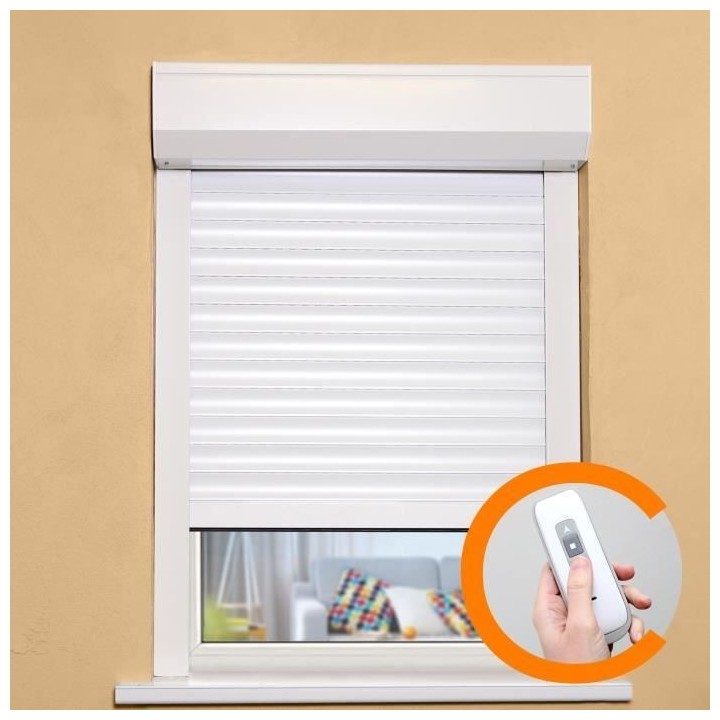 Volet roulant H155 x L120 cm PVC recoupable en largeur et hauteur - Ma