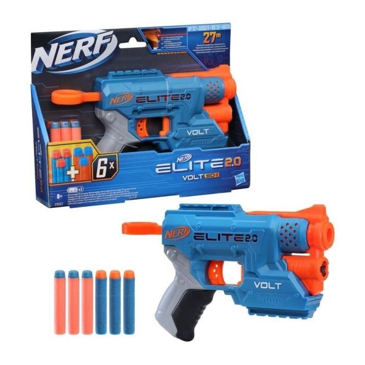 NERF - Elite 2.0 - Blaster Volt SD -1 - 6 fléchettes NERF - officiell