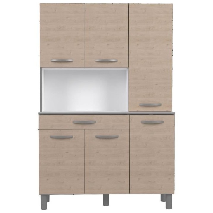OSLO Buffet de 120 cm - 1 Tiroir et 6 Portes - L 120 x P 40 x H 185 cm
