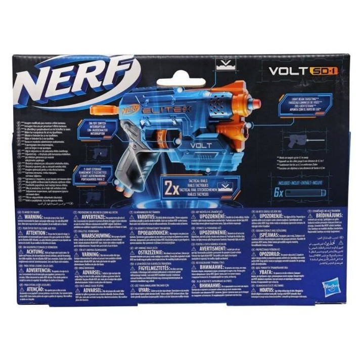 NERF - Elite 2.0 - Blaster Volt SD -1 - 6 fléchettes NERF - officiell