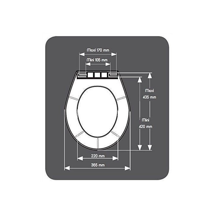 ABATTANT FIRST BLANC - POLYPROPYLENE