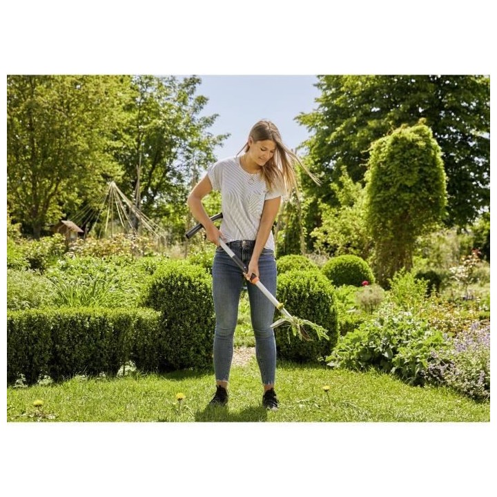 GARDENA Désherbeur pour gazon – Poignée ergonomique – Désherbag