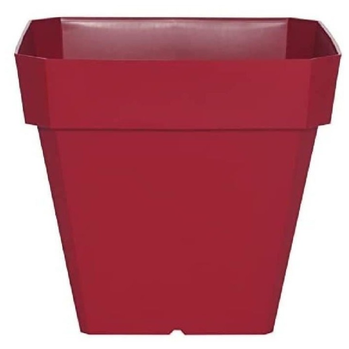 RIVIERA Pot de fleurs carré Soleilla en plastique - 49 x 49 x H 50 cm