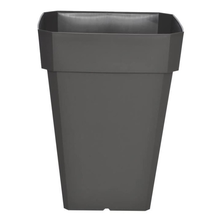 RIVIERA Pot de fleurs carré Soleilla en plastique - 39 x 39 x H 53 cm