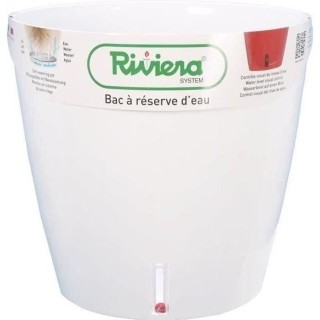 Pot de fleur rond Eva New en plastique - RIVIERA - Ø 31 cm - 14,5 L -