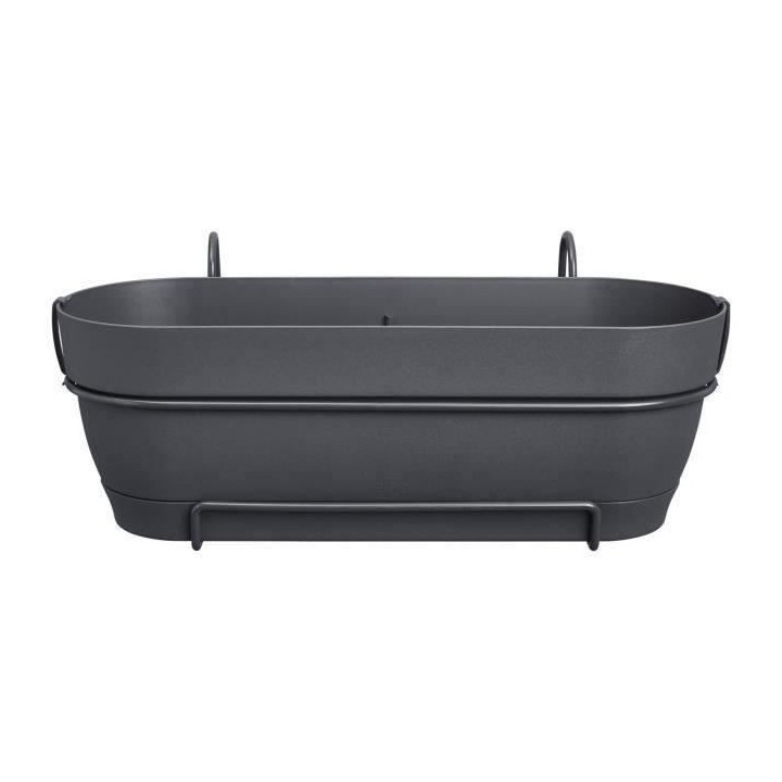 Elho Vibia Campana Balconniere Allin1 50 - Noir - L 50 x B 26 x H 17 c