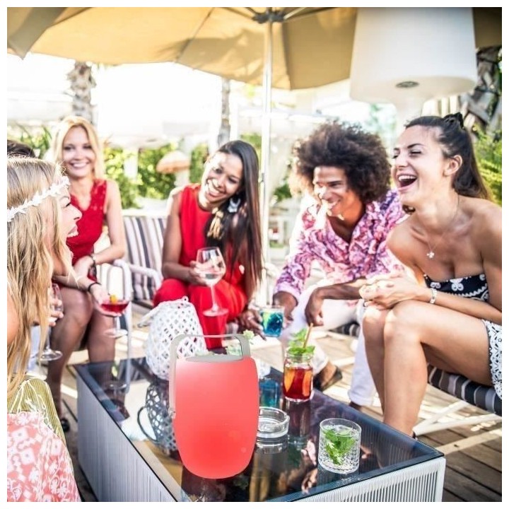 LUMISKY Lampe musicale d'extérieur avec haut parleur - 21 x 21 x 31 c