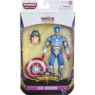 Figurine Civil Warrior de 15 cm a collectionner avec bouclier - a par