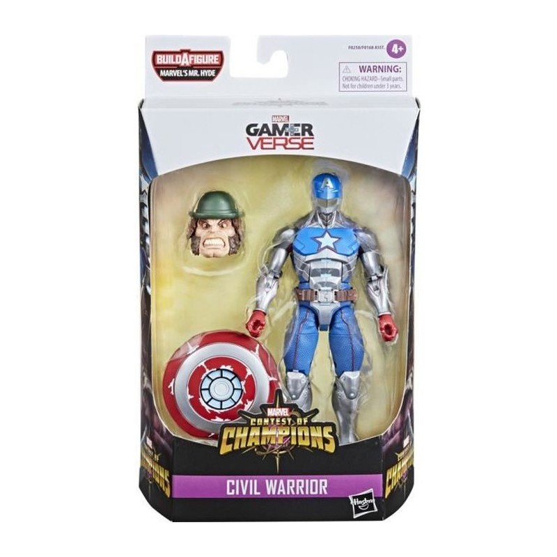 Figurine Civil Warrior de 15 cm a collectionner avec bouclier - a partir de 4 ans - Hasbro Marvel Legends Series