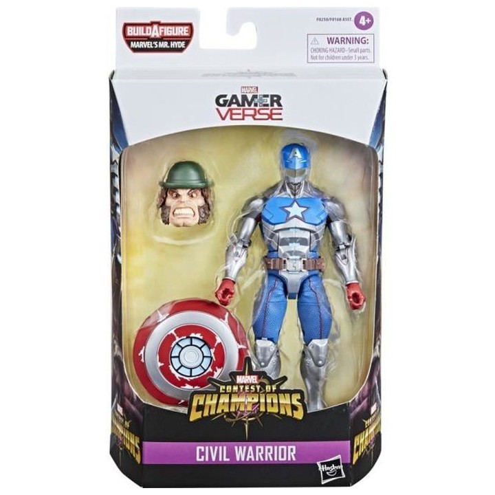 Figurine Civil Warrior de 15 cm a collectionner avec bouclier - a par