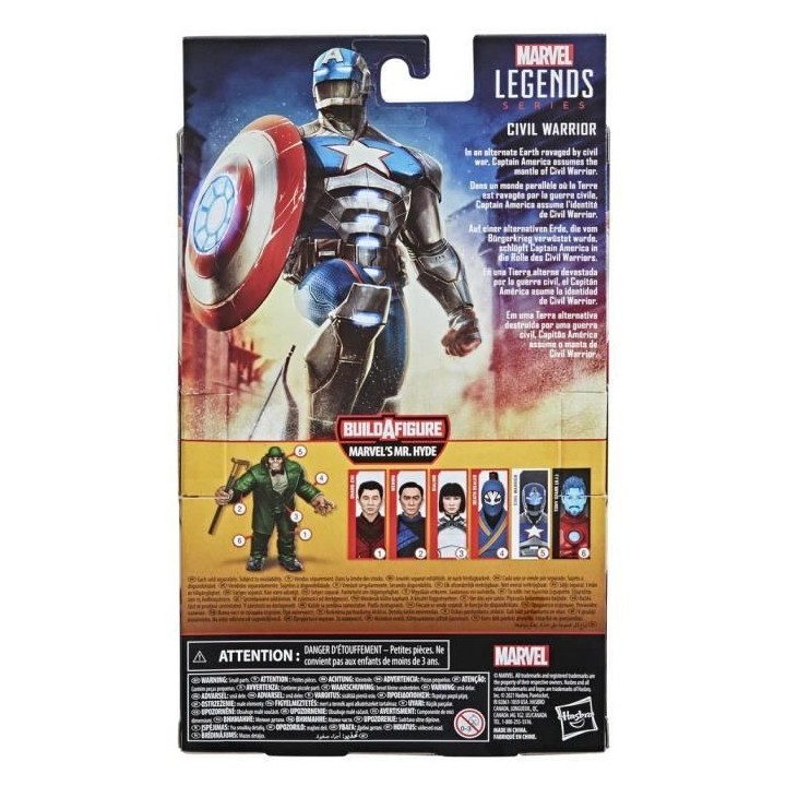 Figurine Civil Warrior de 15 cm a collectionner avec bouclier - a par