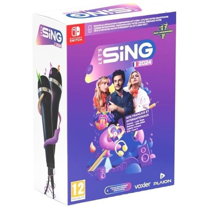 Let's Sing 2024 - Jeu Nintendo Switch - Avec 2 micros