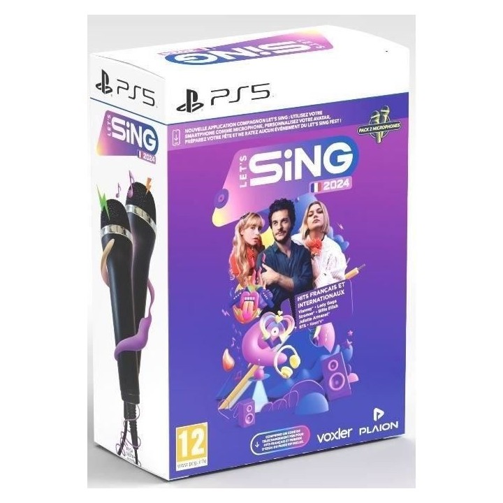 Let's Sing 2024 - Jeu PS5 - Avec 2 micros