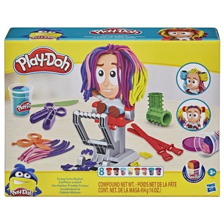 PLAY-DOH - salon de coiffure Coiffeur créatif - jeu créatif pour enf