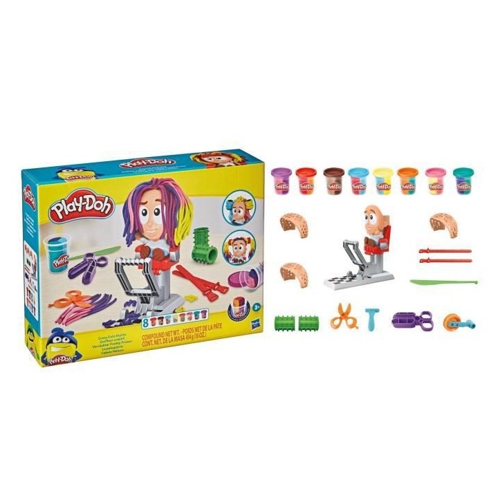 PLAY-DOH - salon de coiffure Coiffeur créatif - jeu créatif pour enf