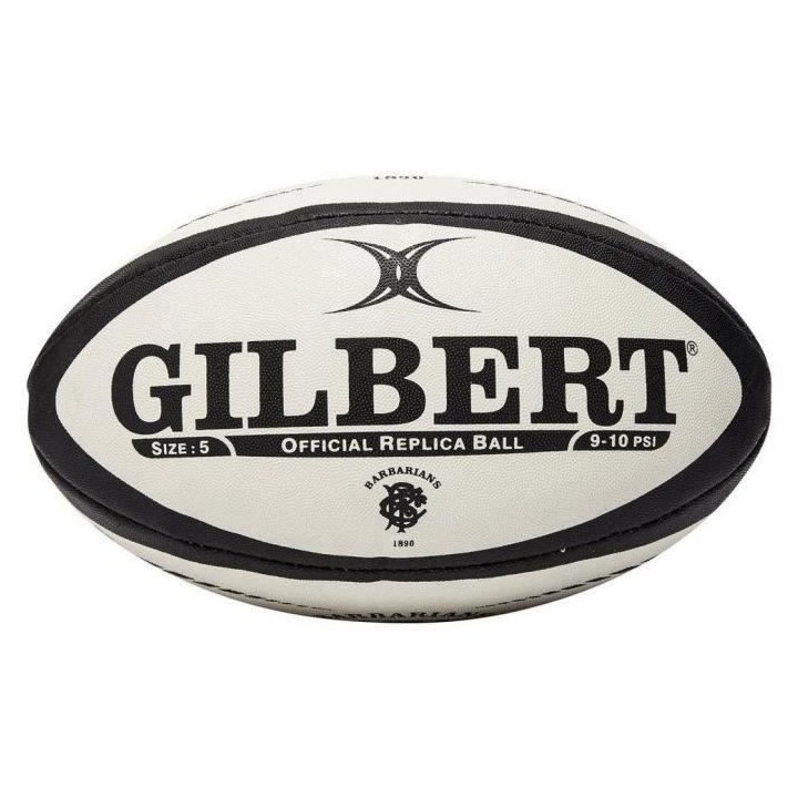 GILBERT Ballon de rugby REPLICA - Barbarians - Taille 5