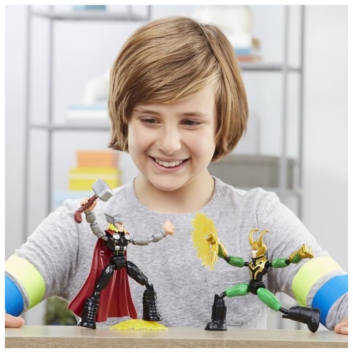 MARVEL AVENGERS - Bend and Flex - Figurines flexibles Thor Vs. Loki de