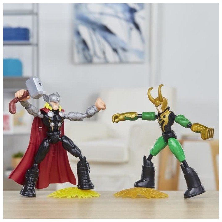 MARVEL AVENGERS - Bend and Flex - Figurines flexibles Thor Vs. Loki de