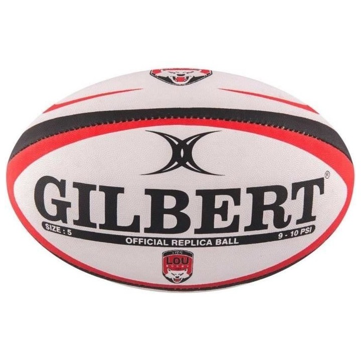 GILBERT Ballon de rugby T5 réplique équipe de Lyon