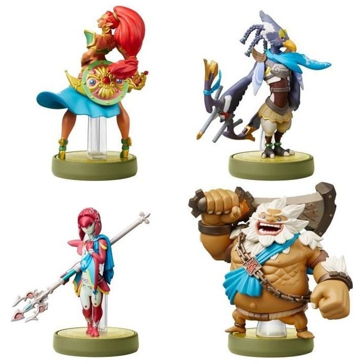 Figurine Amiibo - Urbosa, Revali, Mipha & Daruk • Collection The Leg