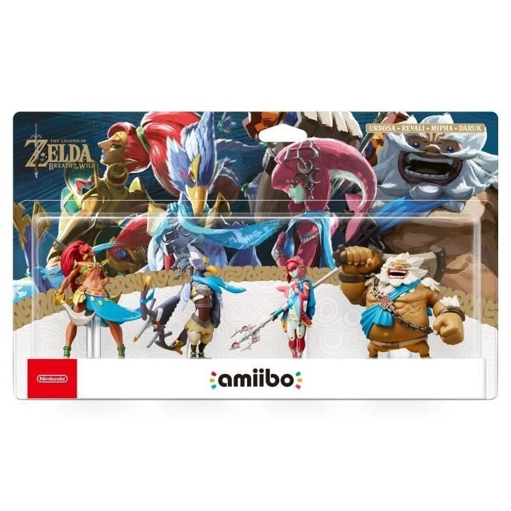 Figurine Amiibo - Urbosa, Revali, Mipha & Daruk • Collection The Leg
