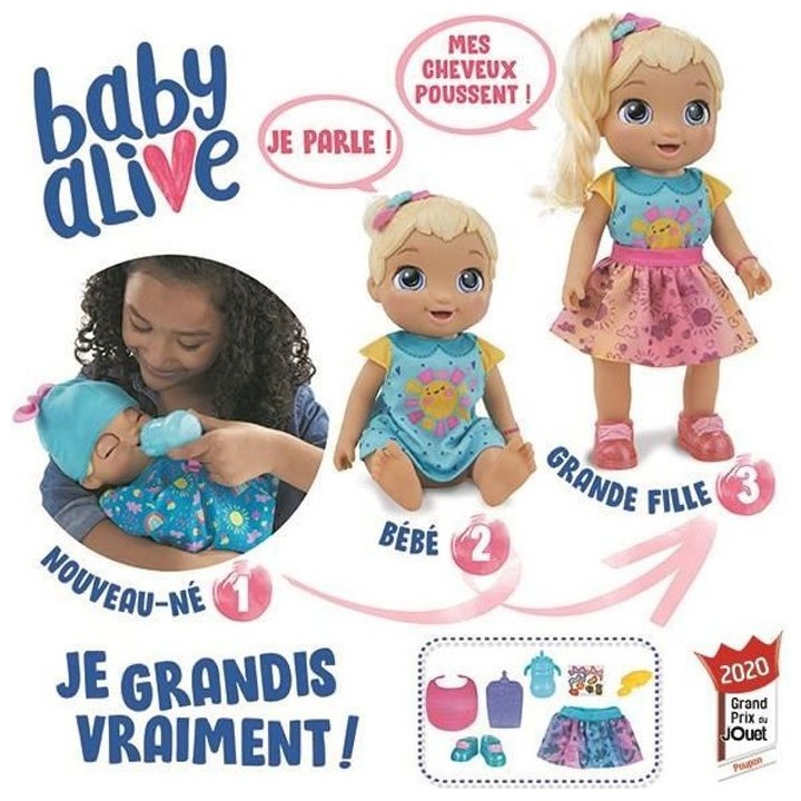 BABY ALIVE - Baby Grows Up (Happy) - Happy Hope ou Merry Meadow - Poup