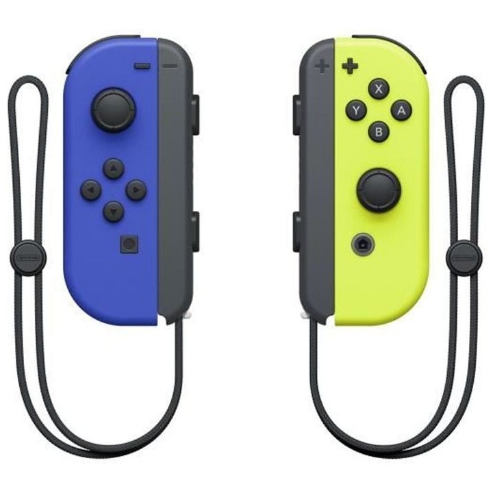 Paire de manettes Joy-Con Bleu & Jaune Néon pour Nintendo Switch