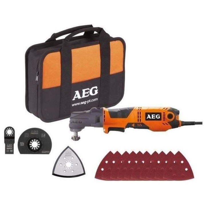 AEG POWERTOOLS - Multitool OMNIPRO Filaire 300W - Tete interchangeable