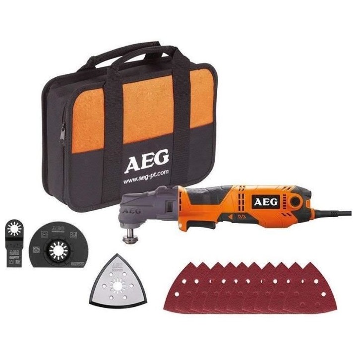 AEG POWERTOOLS - Multitool OMNIPRO Filaire 300W - Tete interchangeable