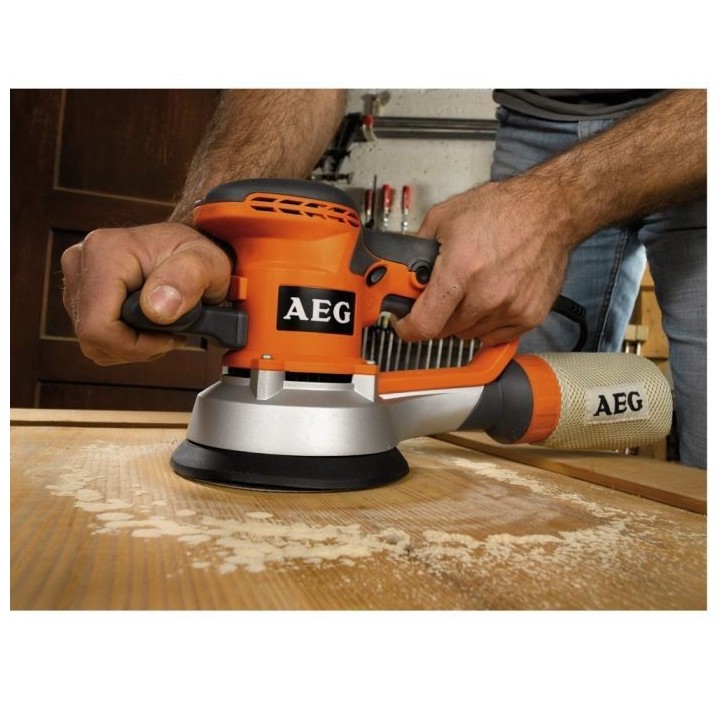 AEG Ponceuse excentrique EX150ED-SET - Ø 150 mm - Avec 25 abrasifs