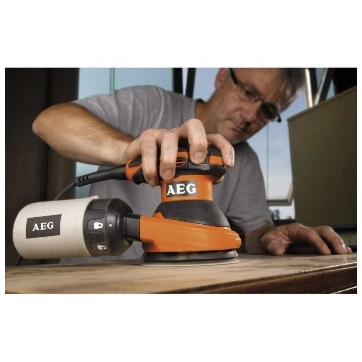 Ponceuse excentrique AEG EX125ED-SET - 300 W - Ø 125 mm - Filaire - E