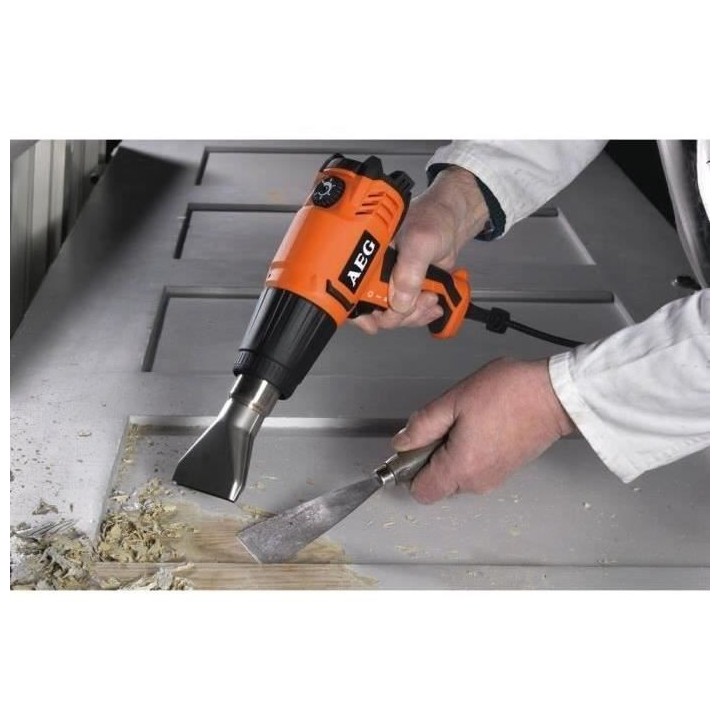 Décapeur AEG HG600VK - 2000W - 90° a 600°C - Coffret + 3 buses