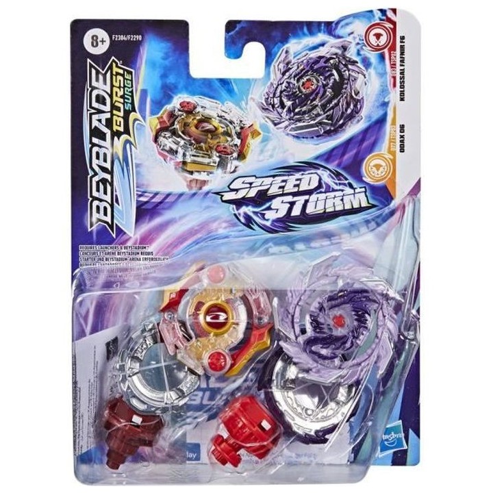 BEYBLADE - Burst Surge Dual Pack - 2 toupies de compétition Speedstor