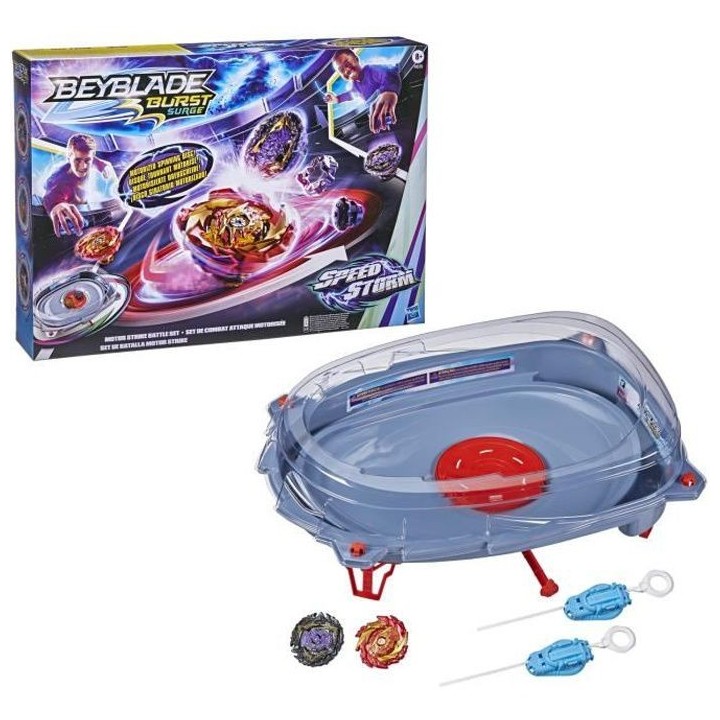 BEYBLADE - Burst Surge Speedstorm - Set de combat Motor Strike - arene
