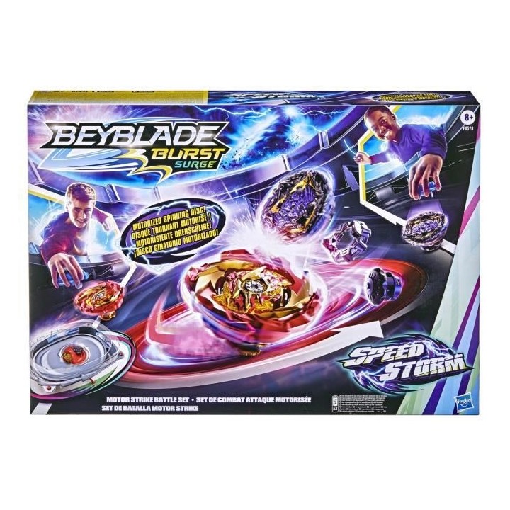 BEYBLADE - Burst Surge Speedstorm - Set de combat Motor Strike - arene