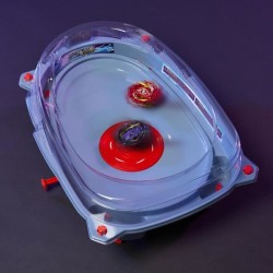 BEYBLADE - Burst Surge Speedstorm - Set de combat Motor Strike - arene Beystadium - 2 toupies et 2 lanceurs