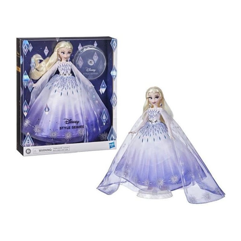 DISNEY PRINCESSES - Style Series - Poupée Elsa - accessoires pour Poupée mannequin - jouet de collection - des 6 ans