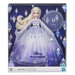 DISNEY PRINCESSES - Style Series - Poupée Elsa - accessoires pour Poupée mannequin - jouet de collection - des 6 ans