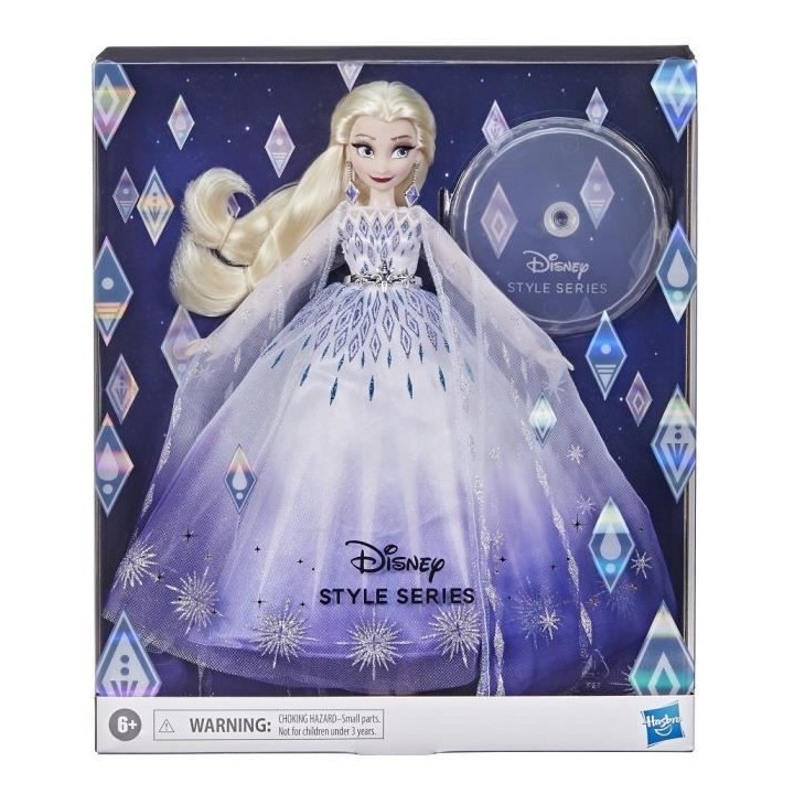 DISNEY PRINCESSES - Style Series - Poupée Elsa - accessoires pour Pou