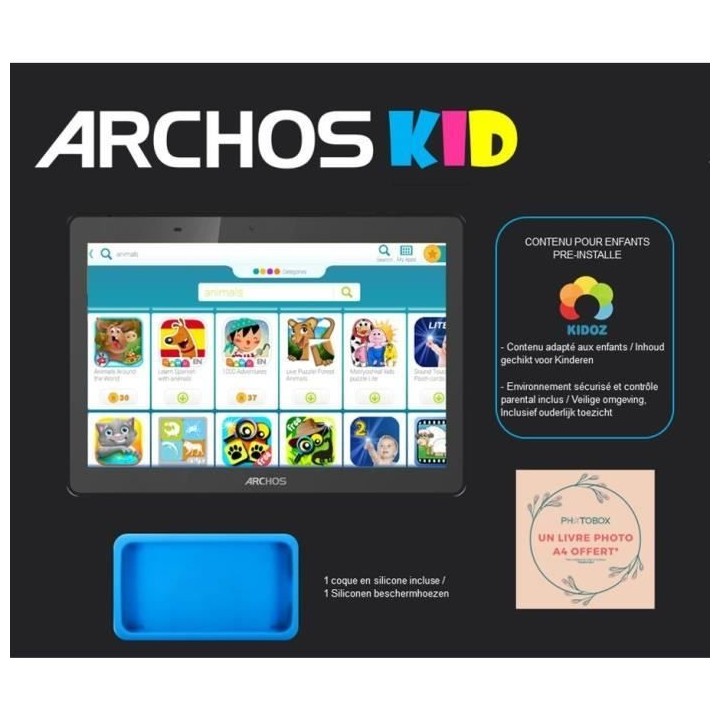 Tablette Tactile - ARCHOS - KID 101 HD - 10,1 - RAM 3Go - 32 Go - Anth