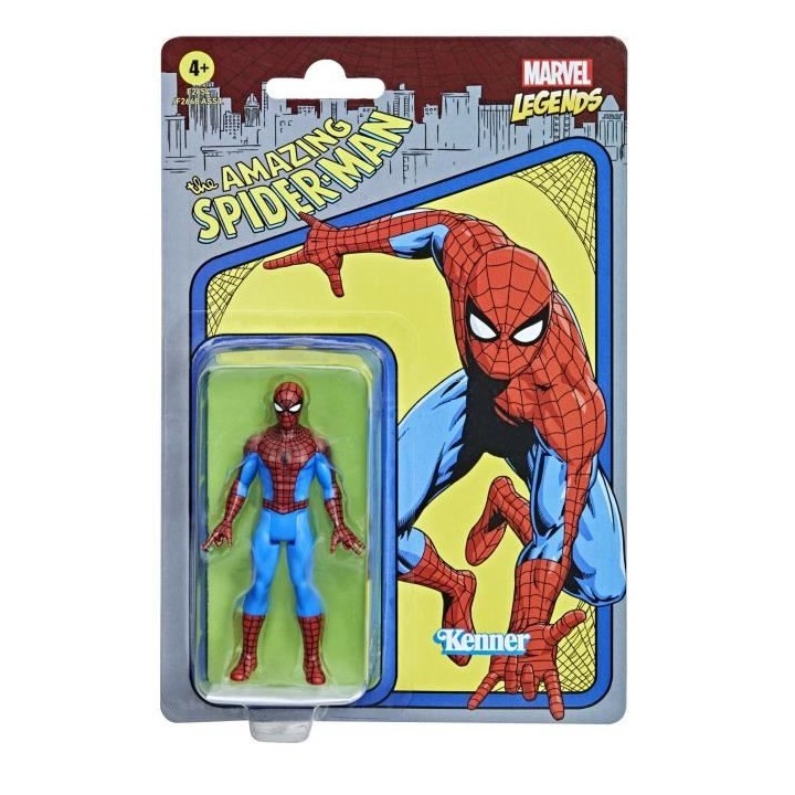 MARVEL LEGENDS Series - Figurine de collection retro Spider -Man de 9