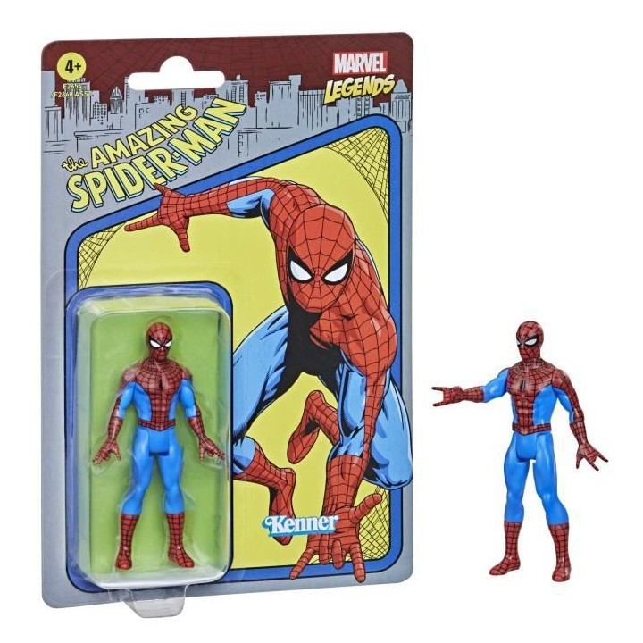 MARVEL LEGENDS Series - Figurine de collection retro Spider -Man de 9