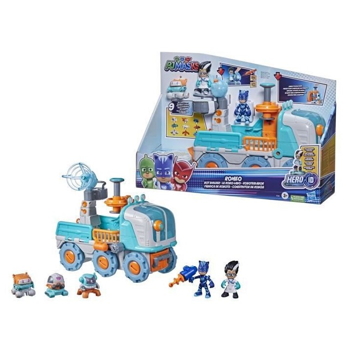 PYJAMASQUES - Robo-Labo de Roméo - Jouet préscolaire - véhicule 2 e